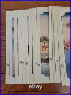 18 Rare WithMakers Marks! Hiroshige Utagawa Hiroshige Woodblock Prints