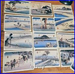 18 Rare WithMakers Marks! Hiroshige Utagawa Hiroshige Woodblock Prints