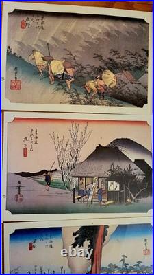 18 Rare WithMakers Marks! Hiroshige Utagawa Hiroshige Woodblock Prints