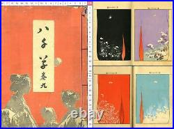 1902 Yachigusa Kimono Designs by Ueno Seiko Japan Original Woodblock Print Book