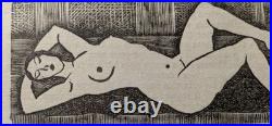 1925 Tsuguharu Foujita Original Woodblock Print Nude