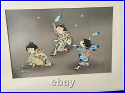 1950 Hitoshi Kiyohara Signed Wood Block Print Japanese Art 15/19 Inches Framed 1950 Hitoshi Kiyohara Signed Wood Block Print Japanese Art 15/19 Inches Framed