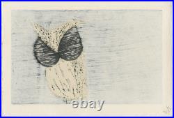 1960's Kaoru Kawano Orig JAPANESE Woodblock Print Moonlight Night