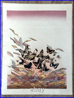 1983 Chizuko Yoshida Orig Signed JAPANESE Woodblock Print Hidamari -Sunny Spot