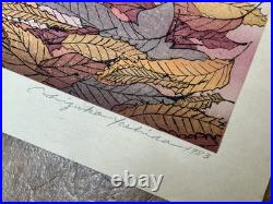 1983 Chizuko Yoshida Orig Signed JAPANESE Woodblock Print Hidamari -Sunny Spot