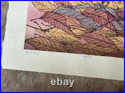 1983 Chizuko Yoshida Orig Signed JAPANESE Woodblock Print Hidamari -Sunny Spot