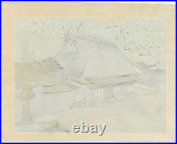 1983 Orig Masao Ido Signed Woodblock Print Toriimoto