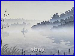 1987 Large Woodblock. Rising Fog By Shufu Miyamoto Japan Numbered 120/198