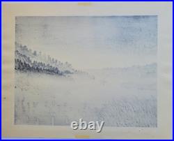 1987 Large Woodblock. Rising Fog By Shufu Miyamoto Japan Numbered 120/198
