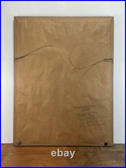 19th C Japanese ukiyo-e woodblock print Ogata Gekko PRAYING RAIN Meiji Framed