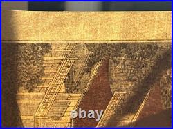 (2) Antique Hiroshige Japanese Woodblock Print 1st Edition Pair