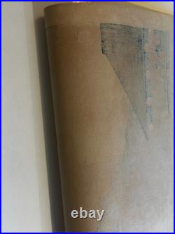 (2) Antique Hiroshige Japanese Woodblock Print 1st Edition Pair