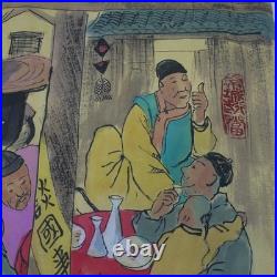 2 Colorful Japanese Woodblock PRINT Style VTG Cultural POSTER Paper PUB Pawn