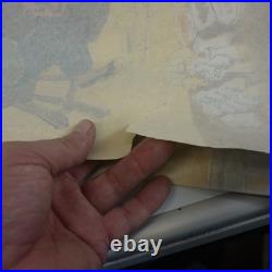 2 Colorful Japanese Woodblock PRINT Style VTG Cultural POSTER Paper PUB Pawn