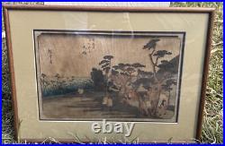 60's After Hiroshige 53 Stations of Tokaido 8th Station Oiso Japanese Woodblock