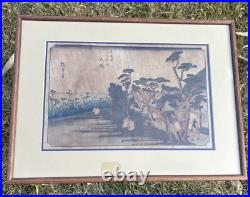 60's After Hiroshige 53 Stations of Tokaido 8th Station Oiso Japanese Woodblock