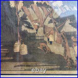 60's After Hiroshige 53 Stations of Tokaido 8th Station Oiso Japanese Woodblock