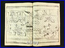 8 Aspects of Buddha, Japanese Woodblock Print 5 Books Set 17th C. Buddhism 256