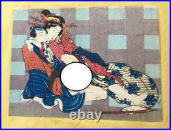 ALBUM of 10 Original Japanese Woodblock Prints KUNISADA Shunga