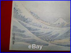 Ad35-HOKUSAI The Great Wave Ukiyoe Japanese Woodblock print