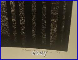 Akemi Inagaki Japanese The Horse Woodblock Print Modernist Signed LE 80/100 1972