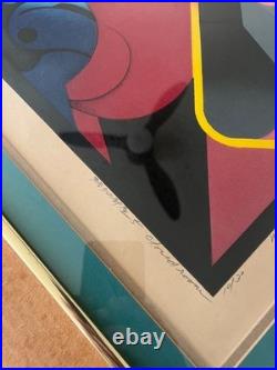 Akira Kurosaki Woodblock Print'Closed Room #5' 1971 Edition 10/30