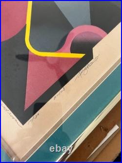 Akira Kurosaki Woodblock Print'Closed Room #5' 1971 Edition 10/30