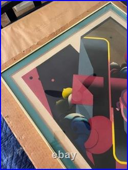 Akira Kurosaki Woodblock Print'Closed Room #5' 1971 Edition 10/30