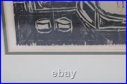 Antique Asian Woodblock Print Unsigned