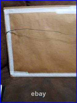 Antique Framed Japanese Woodblock Print By Utagawa Hiroshige. Moonlit Prints