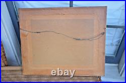 Antique Geisha Girls Woodblock Print Authentic- Framed 23x18 framed