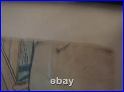 Antique Japanese Meiji Period Toyohara Kunichika Signed Woodblock Print