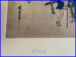 Antique Japanese Original Woodblock Utagawa Hiroshige