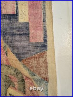 Antique Japanese Rare Ukiyo-e Woodblock Print by Utagawa Kunisada 1859