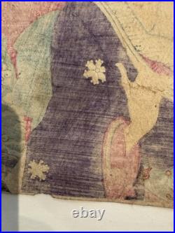 Antique Japanese Rare Ukiyo-e Woodblock Print by Utagawa Kunisada 1859