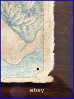 Antique Japanese Ukiyo-e Woodblock Print Utagawa Kuniyoshi 1845 Suzumushi