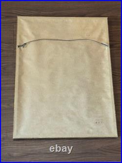 Antique Japanese Utagawa Kuniyoshi Woodblock Print Woman Playing with a Cat