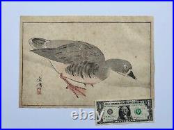 Antique Japanese Woodblock Print By Oku Bunmei -Album Page From 1814 Book -AS IS