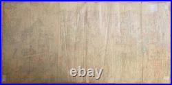 Antique Japanese Woodblock Print Triptych by Sadahide -Kagekiyo Assalts- c. 1847