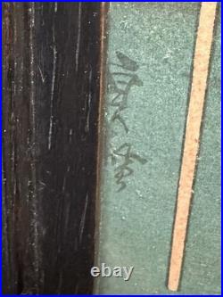 Antique Meiji Japanese Woodblock Print Kabuki Actors with Dice Hats