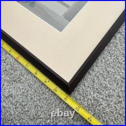 Antique Tsukioka Kogyo Noh Woodblock Print 1920s Shin Hanga Signed Framed Japan