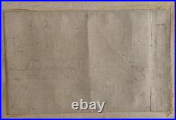 Antique Woodblock Ando Hiroshige 1830s Ronin Series 47 Oishi Leaving Home Snow