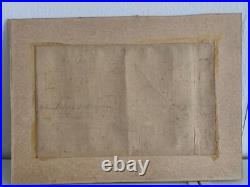 Antique Woodblock Ando Hiroshige 1830s Ronin Series 47 Oishi Leaving Home Snow