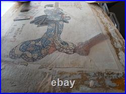 Antique Woodblock Print By Utagawa Kunisada RARE PRINT older restoration AS IS