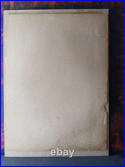 Antique Woodblock Print By Utagawa Kunisada RARE PRINT older restoration AS IS