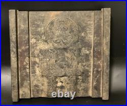 Apanese Antique Woodblock Hanki Mt Asama Kokuzo Bosatsu Uho Doji Rare