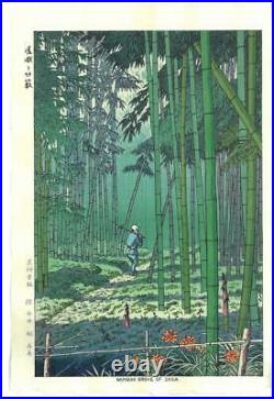 Asano Takeji TA10 SAGANO TAKEYABU Japanese Woodblock print