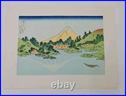 Authentic Hokusai Ukiyo-e Woodblock Print -Kosyu Misaka Water Front