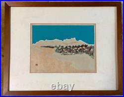 Azechi Umetaro Japanese Woodblock Print Mountains of Shikoku Showa 1957