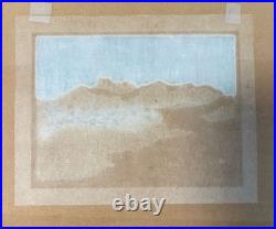 Azechi Umetaro Japanese Woodblock Print Mountains of Shikoku Showa 1957